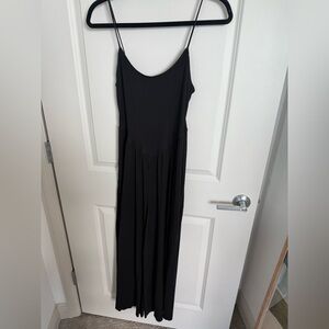 American Eagle Outfitters Black Sleeveless Slip Maxi Dress